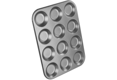 Chef Aid 12 Cup Shallow Bun Tin Chef Aid 12 Cup Shallow Bun Tin