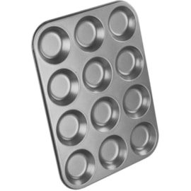 Chef Aid 12 Cup Shallow Bun Tin Chef Aid 12 Cup Shallow Bun Tin