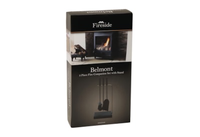 Jvl Belmont 3 Pc Companion Set & Stand Blk Jvl Belmont 3 Pc Companion Set & Stand Blk