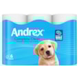 Andrex Toilet Roll Classic Clean White 6 Rolls Andrex Toilet Roll Classic Clean White 6 Rolls