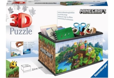 Ravensburger Minecraft Storage Box 3d Puzzle 216pc Ravensburger Minecraft Storage Box 3d Puzzle 216pc