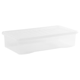 Wham Crystal Box & Lid Clear 42Ltr