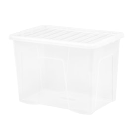 Wham Crystal Box & Lid Clear 80ltr Wham Crystal Box & Lid Clear 80ltr