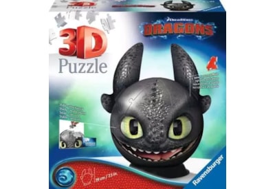 Ravensburger How To Train Your Dragon With Ears 3D Puzzle Ball 72Pc 3D Puzzle Ravensburger How To Train Your Dragon With Ears 3D Puzzle Ball 72Pc 3D Puzzle