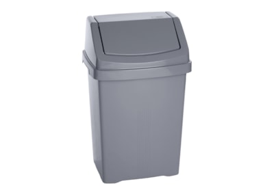 Wham Casa Swing Bin Silver 50ltr Wham Casa Swing Bin Silver 50ltr