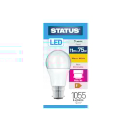 Status 11w Led Gls B22 Warm White Bulb Status 11w Led Gls B22 Warm White Bulb