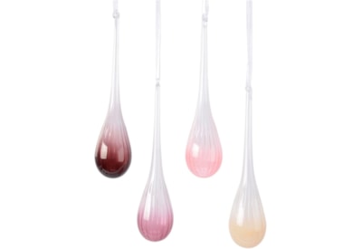 Glass Icicle Asstd 13.5cm Glass Icicle Asstd 13.5cm