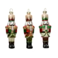 Nutcracker Glass With Glitter Assorted 8.3cm Nutcracker Glass With Glitter Assorted 8.3cm