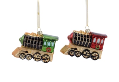 Glass Train Asstd 10.5cm Glass Train Asstd 10.5cm