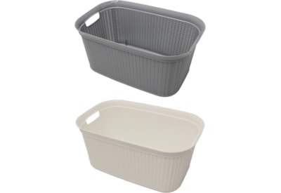 Jvl Loop Rectangle Laundry Basket 38ltr Jvl Loop Rectangle Laundry Basket 38ltr