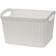 Jvl Loop Rectangle Storage Basket White 6.6ltr Jvl Loop Rectangle Storage Basket White 6.6ltr