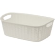 Jvl Loop Rectangle Storage Basket White 3ltr Jvl Loop Rectangle Storage Basket White 3ltr
