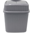 Jvl Knit Push Top Bin Grey 10ltr Jvl Knit Push Top Bin Grey 10ltr