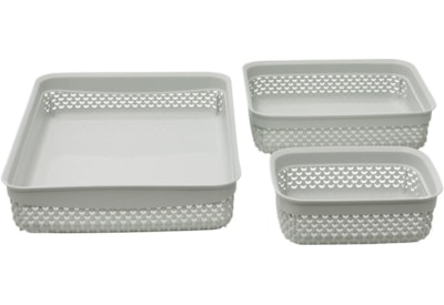 Jvl Droplette Storage Baskets Set Of 3 Jvl Droplette Storage Baskets Set Of 3