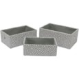 Jvl Argyle Rect Paper Storage Baskets Set Of 3 Jvl Argyle Rect Paper Storage Baskets Set Of 3