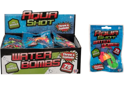 Aqua Shot 75 Water Bombs With Nozzle (1373900)