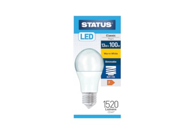 Status 13w Led Gls E27 Warm White Dimmable Bulb Status 13w Led Gls E27 Warm White Dimmable Bulb
