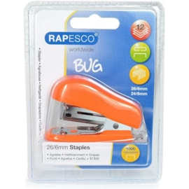 Rapesco Bug Mini Stapler & Staples Asst Rapesco Bug Mini Stapler & Staples Asst