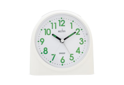 Sweeper One Sweep Alarm Clock White (14702)