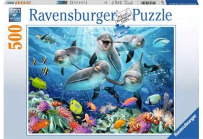 Ravensburger Dolphins Puzzle 500pc Ravensburger Dolphins Puzzle 500pc
