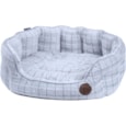 Petface White Plush Oval Pet Bed Lrg Petface White Plush Oval Pet Bed Lrg