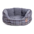 Petface Grey Tweed Oval Pet Bed Sm (15213)