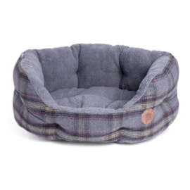 Petface Grey Tweed Oval Pet Bed Med Petface Grey Tweed Oval Pet Bed Med