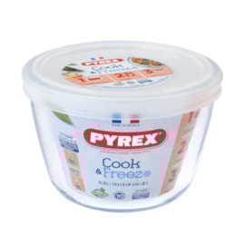 Pyrex Cook & Freeze Round Dish With Lid 0.6 Pyrex Cook & Freeze Round Dish With Lid 0.6