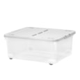 Wham Wheeled 30L Box & Lid Folding Grey