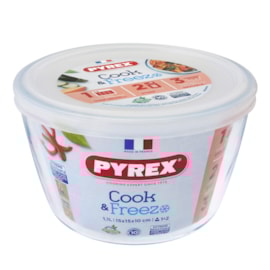 Pyrex Cook & Freeze Round Dish With Lid 1.1 Pyrex Cook & Freeze Round Dish With Lid 1.1