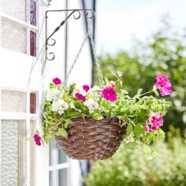 Smart Garden Hazel Hanging Basket Faux Rattan 14" (6020169)