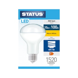 Status 15w Led E27 R80 Warm White Bulb Status 15w Led E27 R80 Warm White Bulb