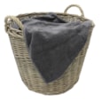 Jvl Chunky Willow Log Basket - Grey Jvl Chunky Willow Log Basket - Grey