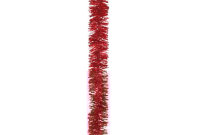 Festive Tinsel Chunky Cut Red 200cm x 10cm Festive Tinsel Chunky Cut Red 200cm x 10cm