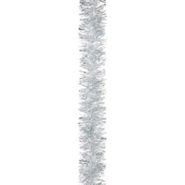 Festive Tinsel Chunky Cut Silver 200cm x 10cm Festive Tinsel Chunky Cut Silver 200cm x 10cm