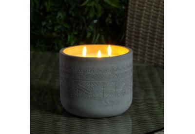 Concrete Aztec Wax Candle 17cm Concrete Aztec Wax Candle 17cm