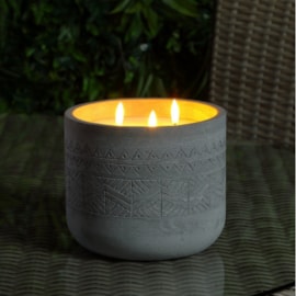Concrete Aztec Wax Candle 17cm Concrete Aztec Wax Candle 17cm
