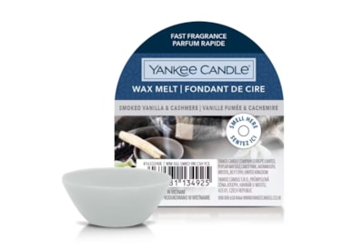 Yankee Candle Wax Melt Smoked Vanilla & Cashmere Yankee Candle Wax Melt Smoked Vanilla & Cashmere
