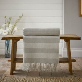 The Lyndon Company Elgin Throw Cream/grey The Lyndon Company Elgin Throw Cream/grey