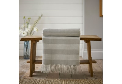 The Lyndon Company Elgin Throw Cream/grey The Lyndon Company Elgin Throw Cream/grey