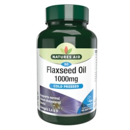 Natures Aid Flaxseed Oil 1000Mg Cold Pressed (Omega 3 6 + 9)"