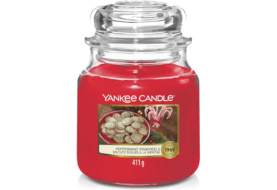 Yankee Candle Jar Peppermint Pinwheels Medium (1721036E)