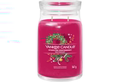Yankee Candle Signature Jar Sparkling Winterberry Large Yankee Candle Signature Jar Sparkling Winterberry Large