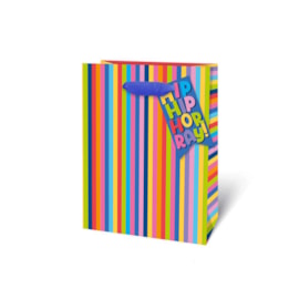 Bright Stripes Gift Bag Medium