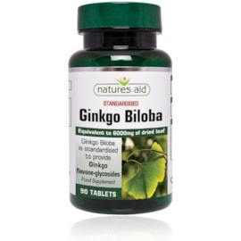 Natures Aid Ginkgo Biloba 6000mg 90s (18530)
