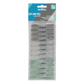 Jvl 24 Pack - Soft Grip Plastic Pegs Jvl 24 Pack - Soft Grip Plastic Pegs