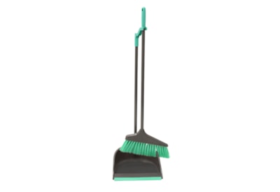 Jvl L/handle Dust Pan & Brush Set (20-040GY)