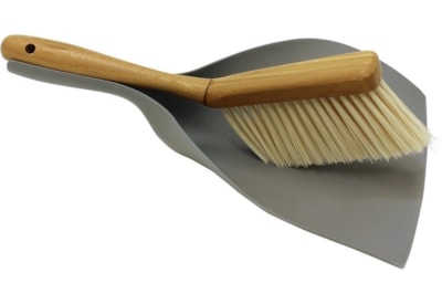 Jvl Bamboo Dustpan & Brush Jvl Bamboo Dustpan & Brush