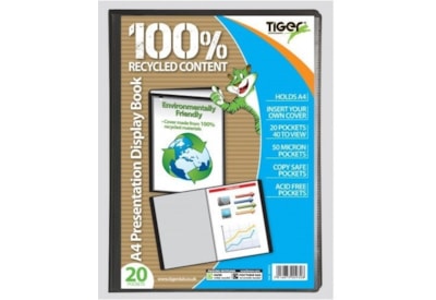 Tiger 20 Pocket Presentation Display Book A4 (300932)