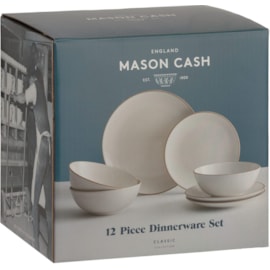 Mason Cash Classic 12pce Dinner Set Cream (2001.898)